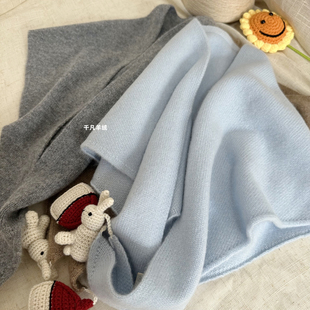 暖意俏皮~100%纯山羊绒披肩卡通针织三角围巾护肩颈围脖套 亲子