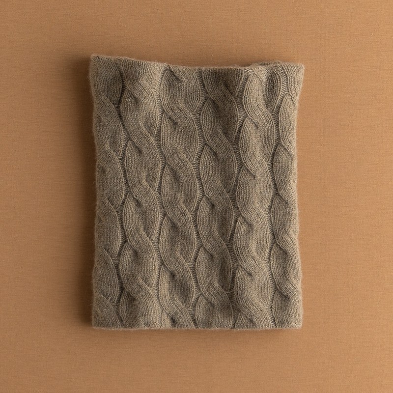 加厚纯山羊绒脖套护颈防寒围脖