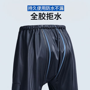 小燕子单条雨裤男女防水钓鱼外卖加厚加大加肥耐磨下半身骑电动车