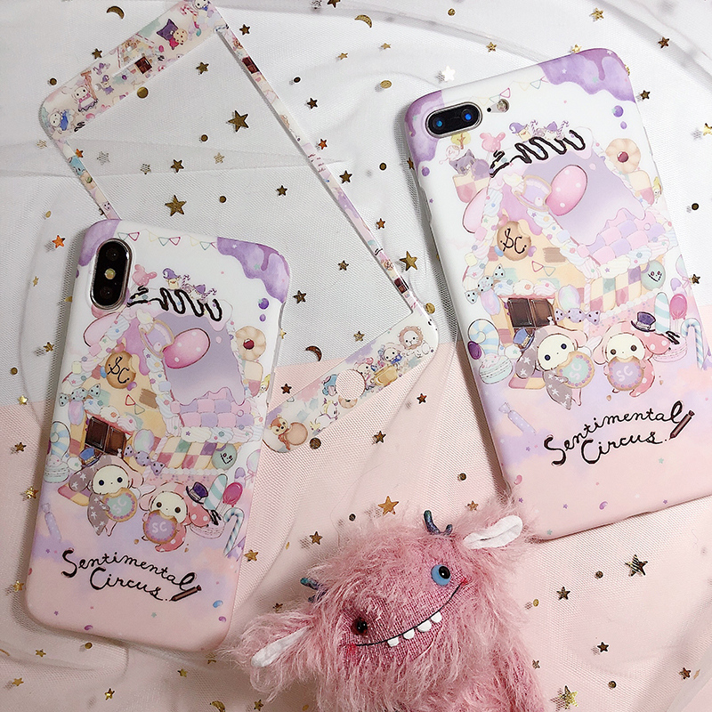 卡通马戏团适用于苹果手机壳软壳