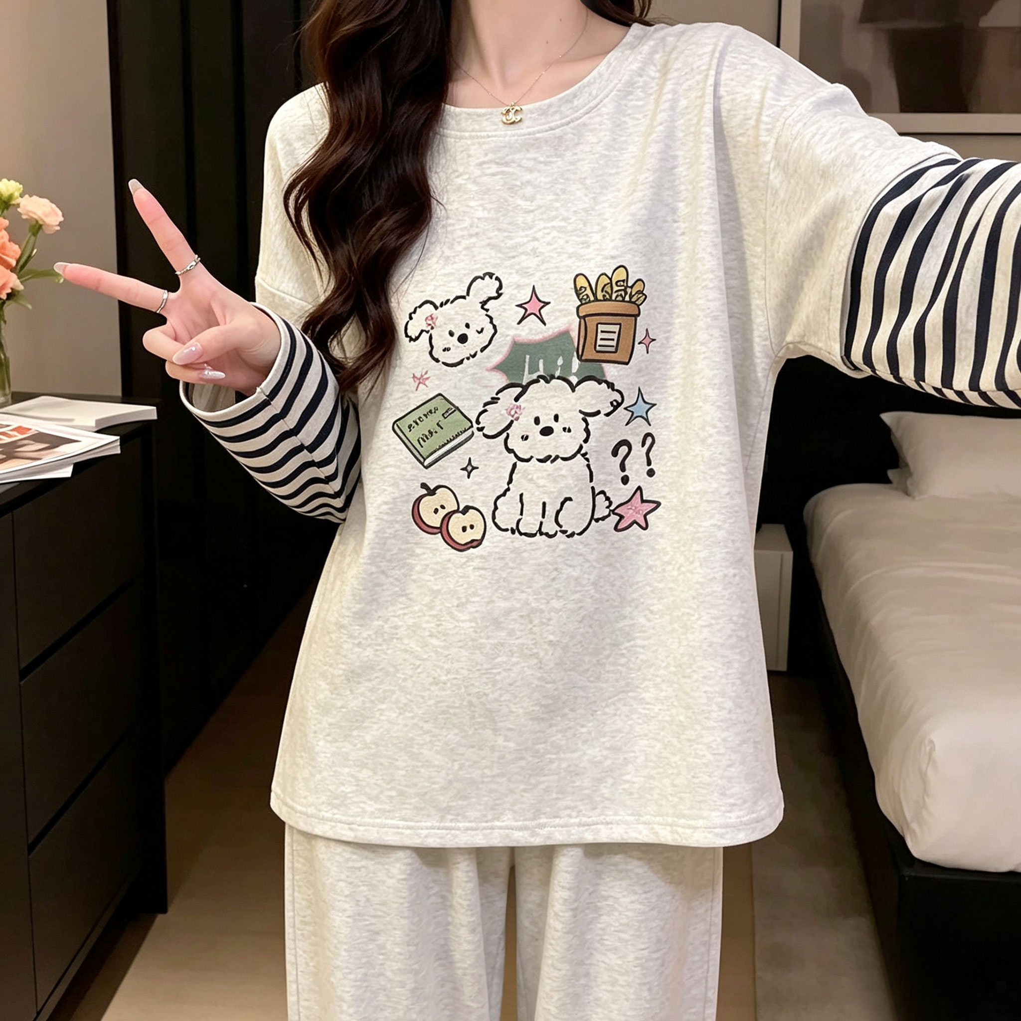 睡衣女士春秋季长袖2026新款睡衣/家居服套装