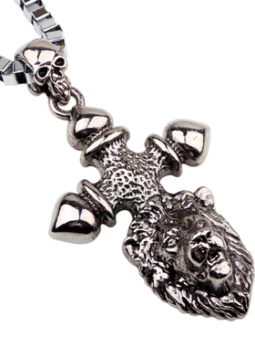 欧美男士复古挂坠盒子链