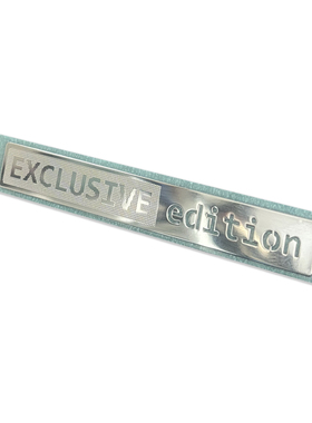 exclusive edition独家版英文字母金属贴 手机背贴车贴装饰贴