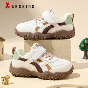ABCKIDS童鞋男童鞋子2026春款儿童运动鞋女童网面透气春秋小白鞋