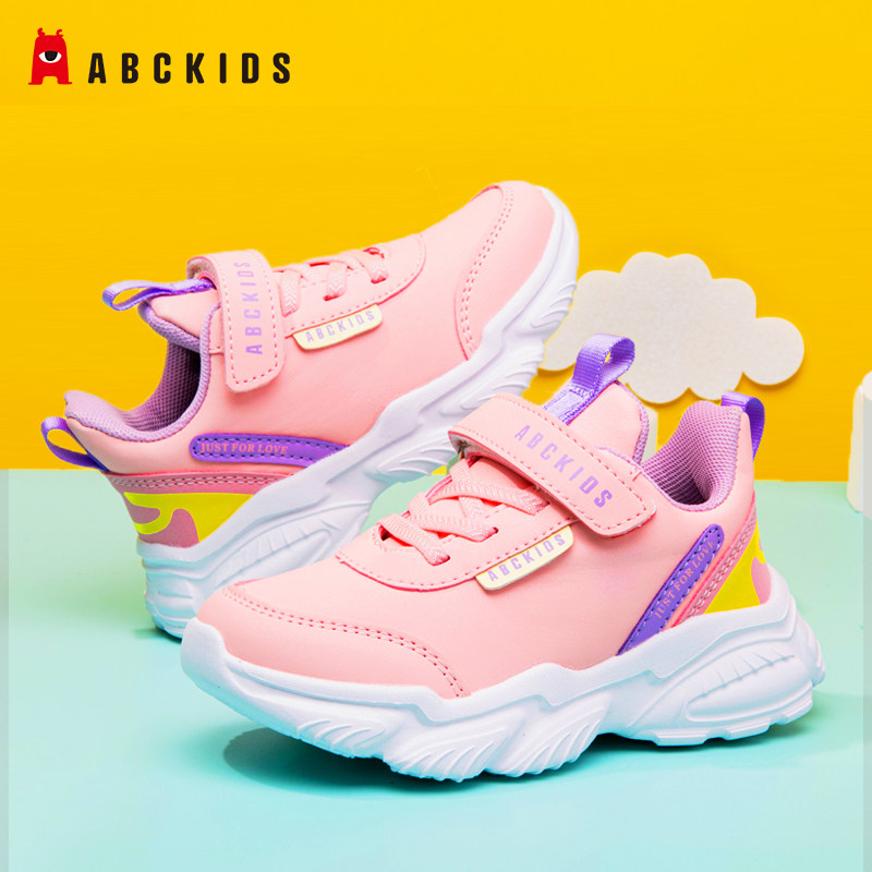 ABCKIDS童鞋女童鞋儿童运动鞋子2026春秋款春季防水革面小中童鞋