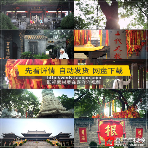 Q037山西洪洞县大槐树移民游子思乡回故里寻根祭祖园高清视频素材