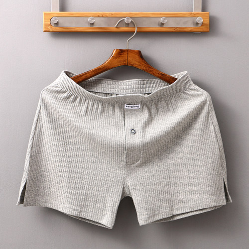 3条装男士阿罗裤裆部开口侧开叉