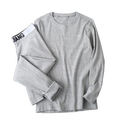 WJ男士纯棉秋衣秋裤套装修身显瘦