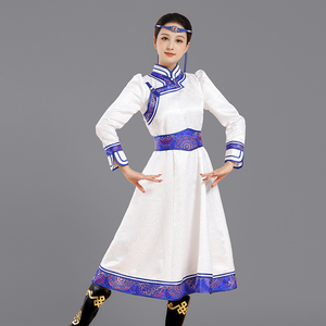 蒙美人夏季蒙古裙舞台表演服