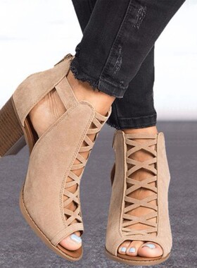 2020夏季新款pi高跟凉鞋大小码33-43码女鞋eb127凉鞋43码620克