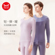 云朵棉本命年纯棉秋冬圆领 薄款 猫人保暖内衣秋衣秋裤 男女士套装