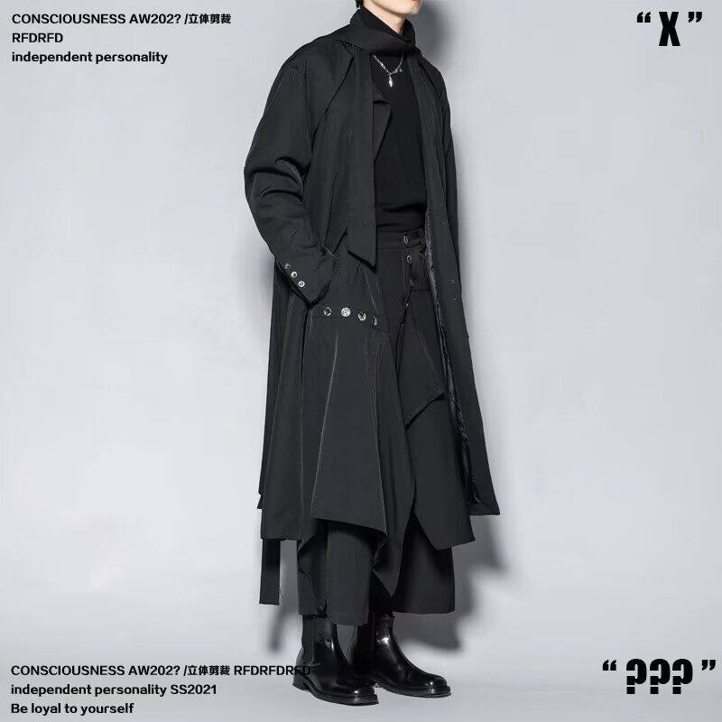 两件套美拉德设计感小众衬衣男女潮流风不规则高级感衬衫2026年潮