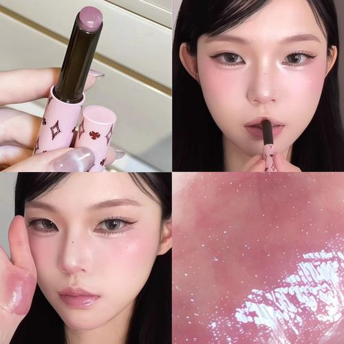 终于找到hera紫色唇釉的平替~herorange固体唇蜜水光淡紫色口红女