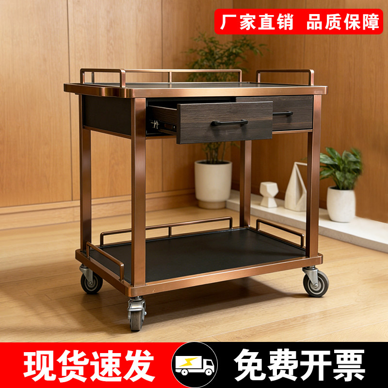 蛋糕车豪华大号手推车酒店餐厅酒水车服务车点心车两层多功能车子,商业/办公家具,餐车/摆摊车/小吃车,淘宝优惠券,粉丝福利购,淘宝优惠卷