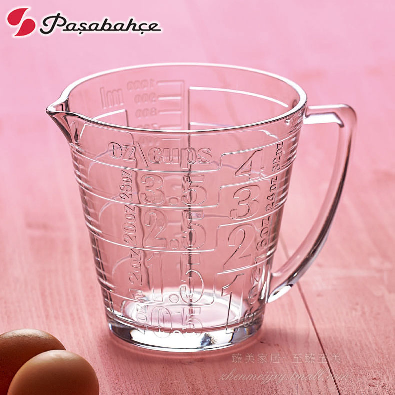 进口带刻度烘焙玻璃杯