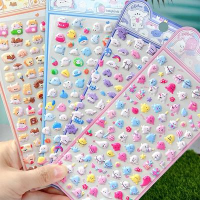 小耳朵动物贴纸立体卡通