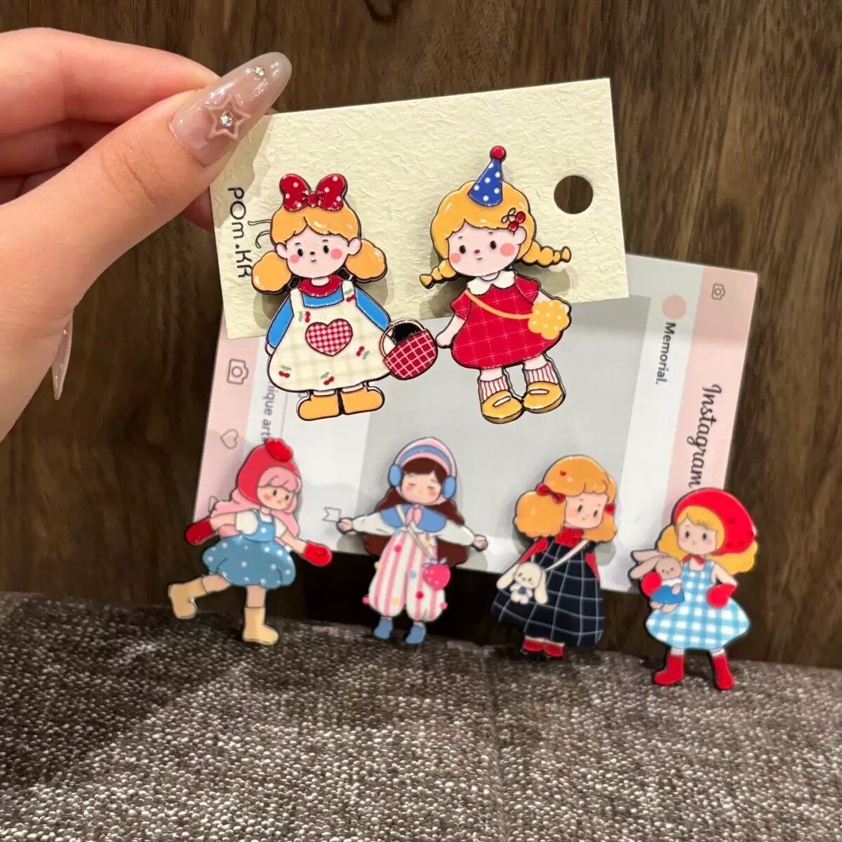甜美可爱百变穿搭小女孩发夹卡通少女碎发鸭嘴夹趣味百搭刘海夹