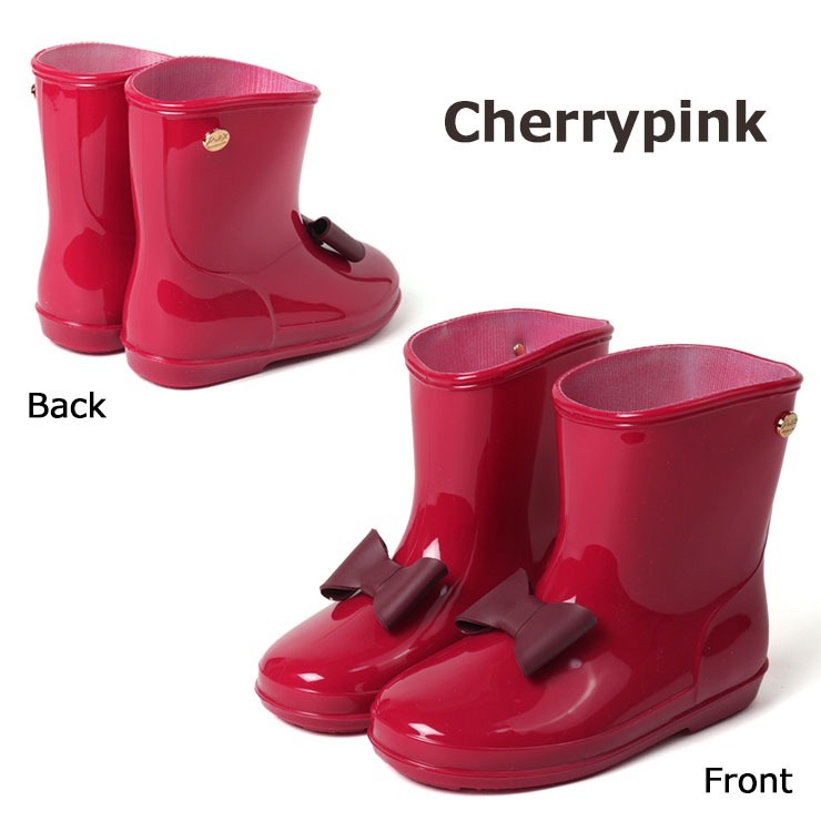 日系蝴蝶结公主儿童雨鞋女童