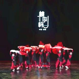 归途有风舞蹈表演出服儿童古典女飘逸练功旗袍中国风现代舞套装