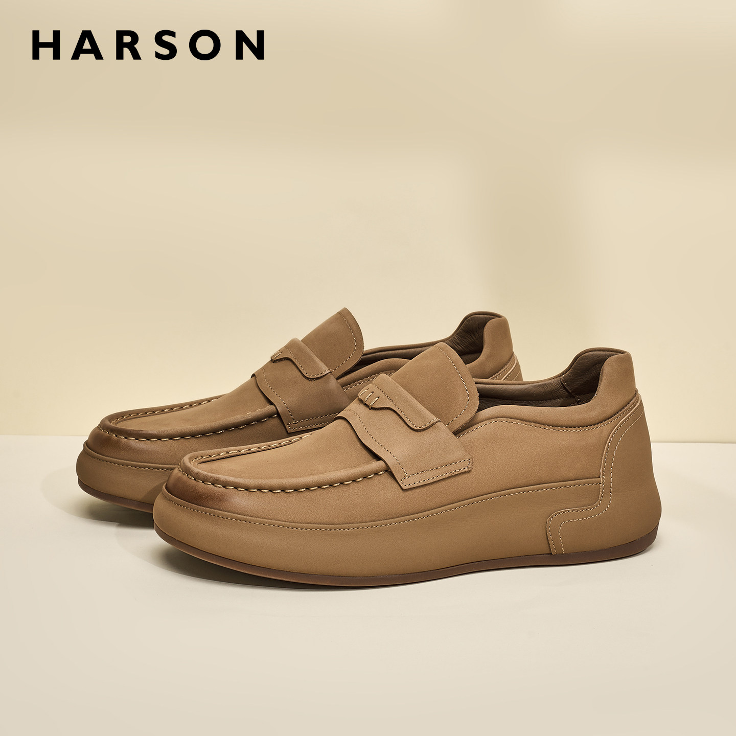 哈森秋冬男鞋2025新款吐司勃肯鞋男全包真皮一脚蹬男士休闲鞋商务,流行男鞋,时尚休闲鞋,淘宝优惠券,粉丝福利购,淘宝优惠卷