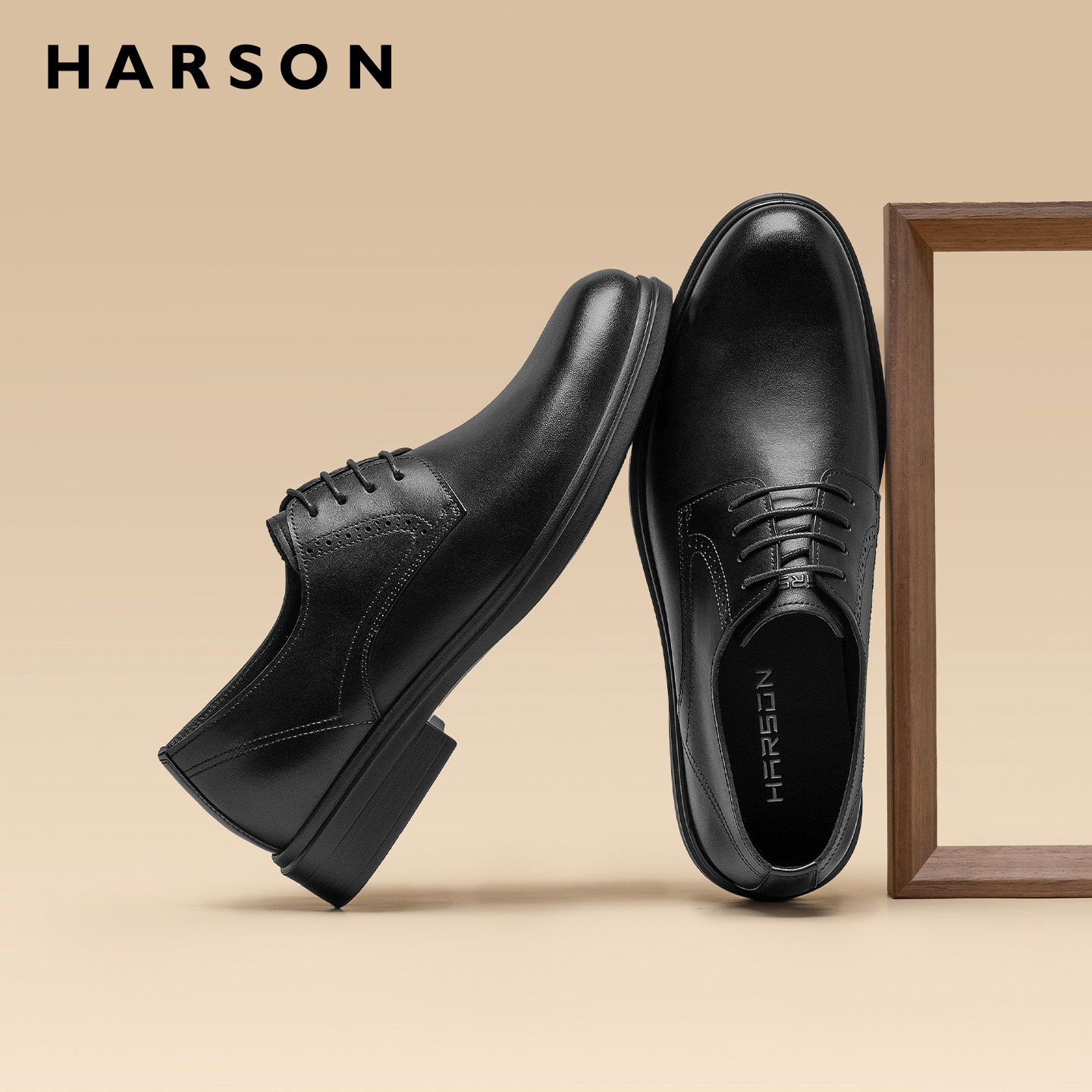 哈森西装男鞋商务正装男士高级感英伦皮鞋低帮德比鞋新郎结婚皮鞋,流行男鞋,正装皮鞋,淘宝优惠券,粉丝福利购,淘宝优惠卷