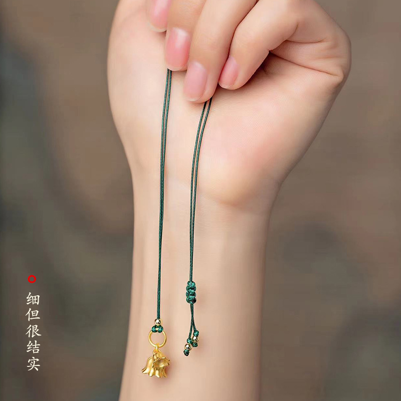 女款翡翠吊坠绳蜜蜡项链绳男