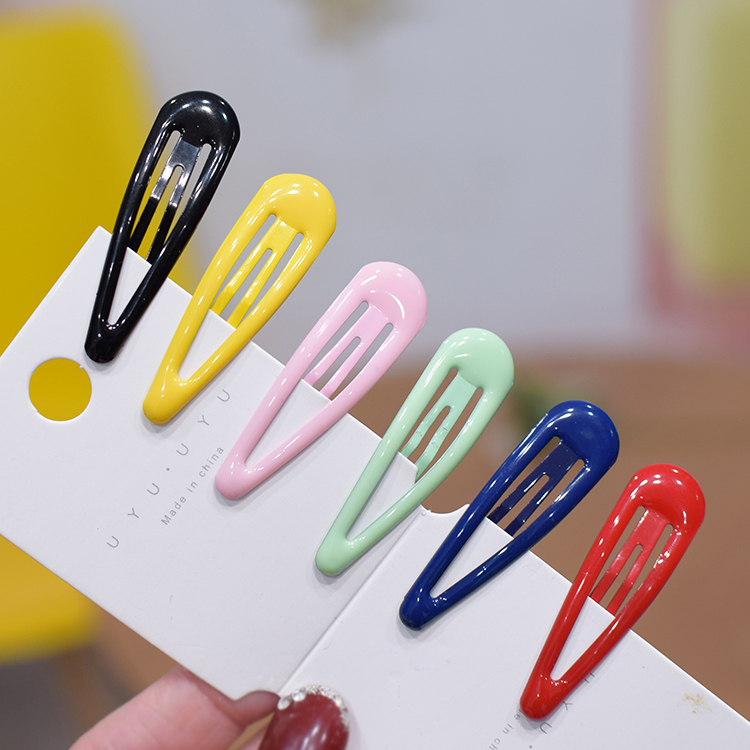 女孩碎发底油彩色儿童刘海bb夹