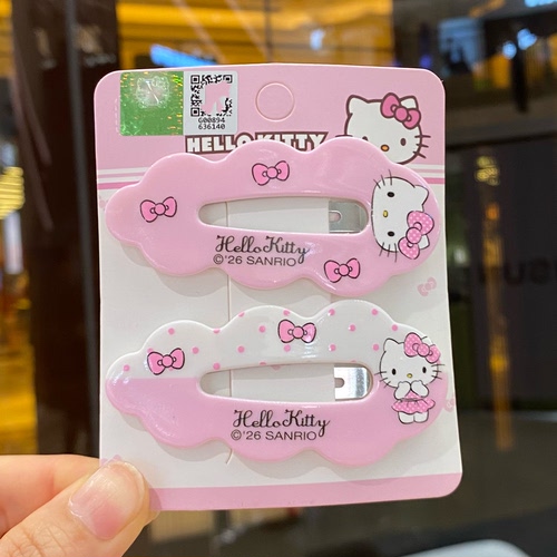 正版三丽鸥发夹边夹发卡可爱女童