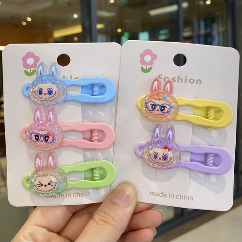 拉布布侧边发夹女儿童kt猫夜光