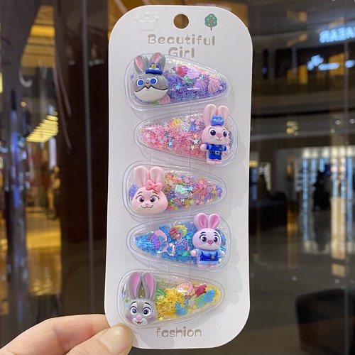 发夹女儿童宝宝疯狂动物城朱迪