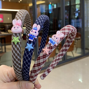 疯狂动物城朱迪发卡女儿童秋冬可爱海绵高头颅发夹高级感头箍发箍