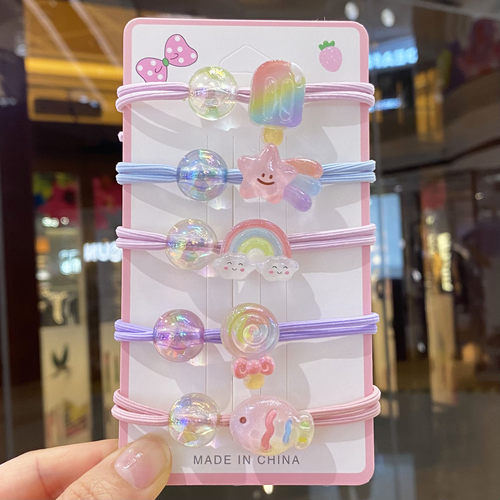 发圈橡皮筋女孩小学生绑马尾皮套