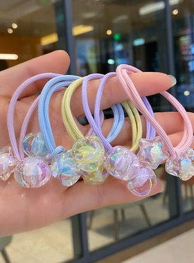 儿童扎马尾珠珠头绳小学生发圈
