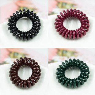 韩国彩色电话线圈发圈发绳头绳小号打底皮筋头饰发饰女高弹力皮套