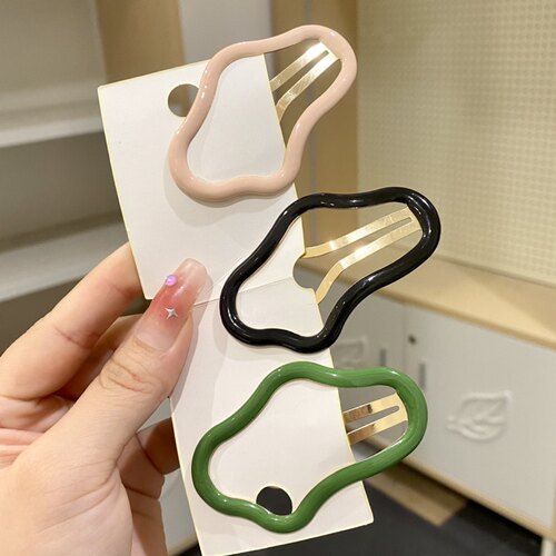碎发夹子简约百搭彩色女孩bb夹
