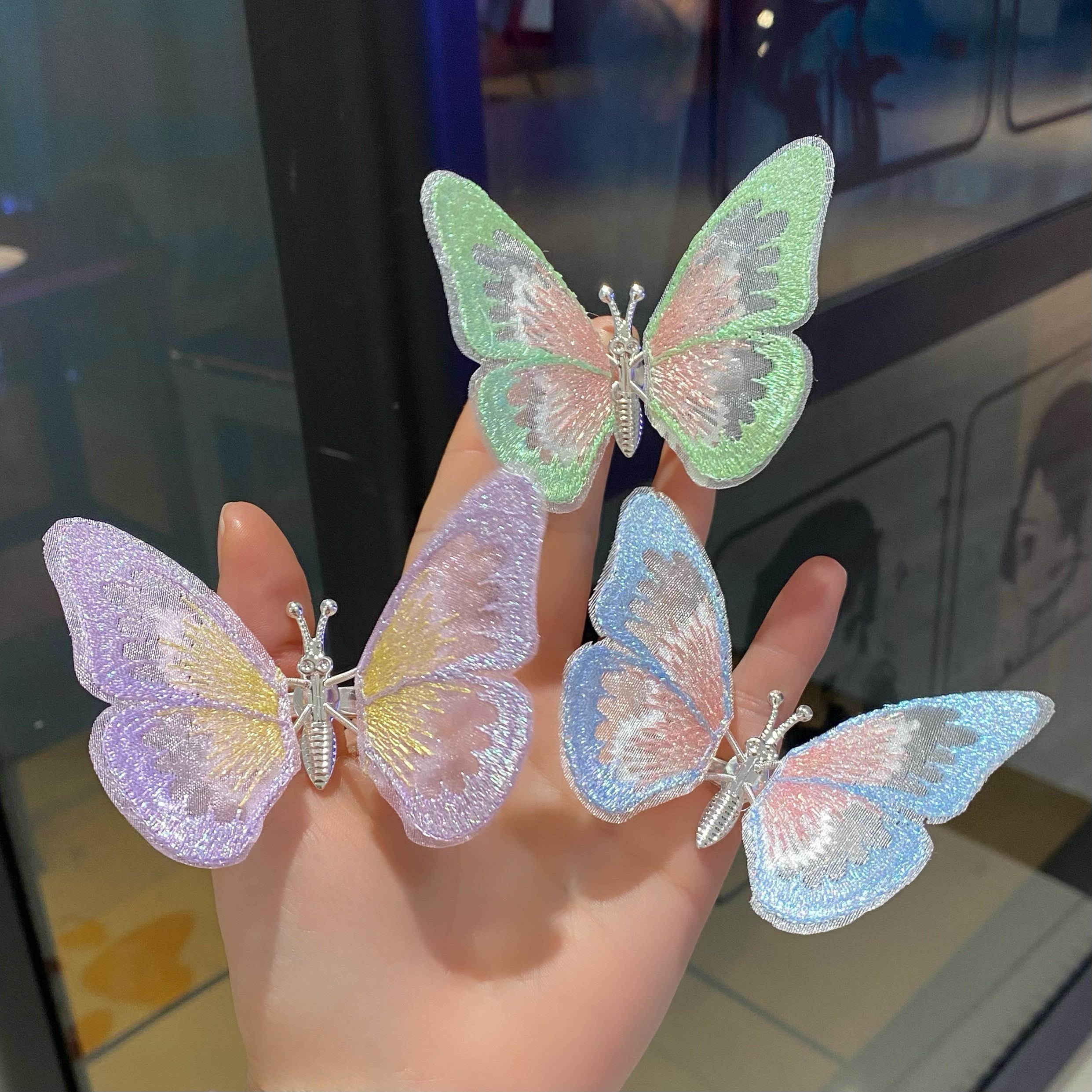 会动的蝴蝶发夹女儿童超仙