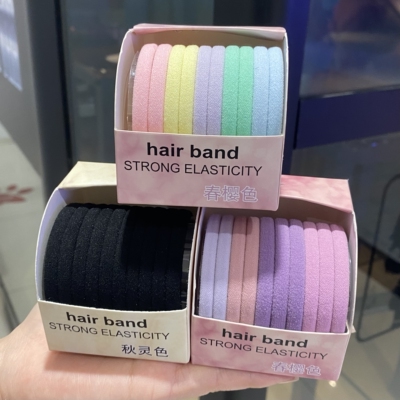 无接缝发圈女高弹力不伤发毛巾圈