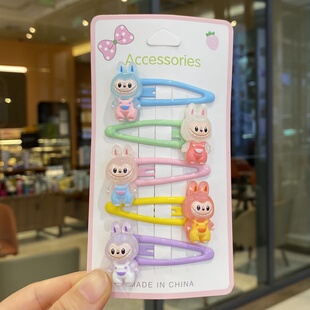 bb夹拉布布发饰品女儿童小学生宝宝前额刘海碎发卡子可爱侧边发夹