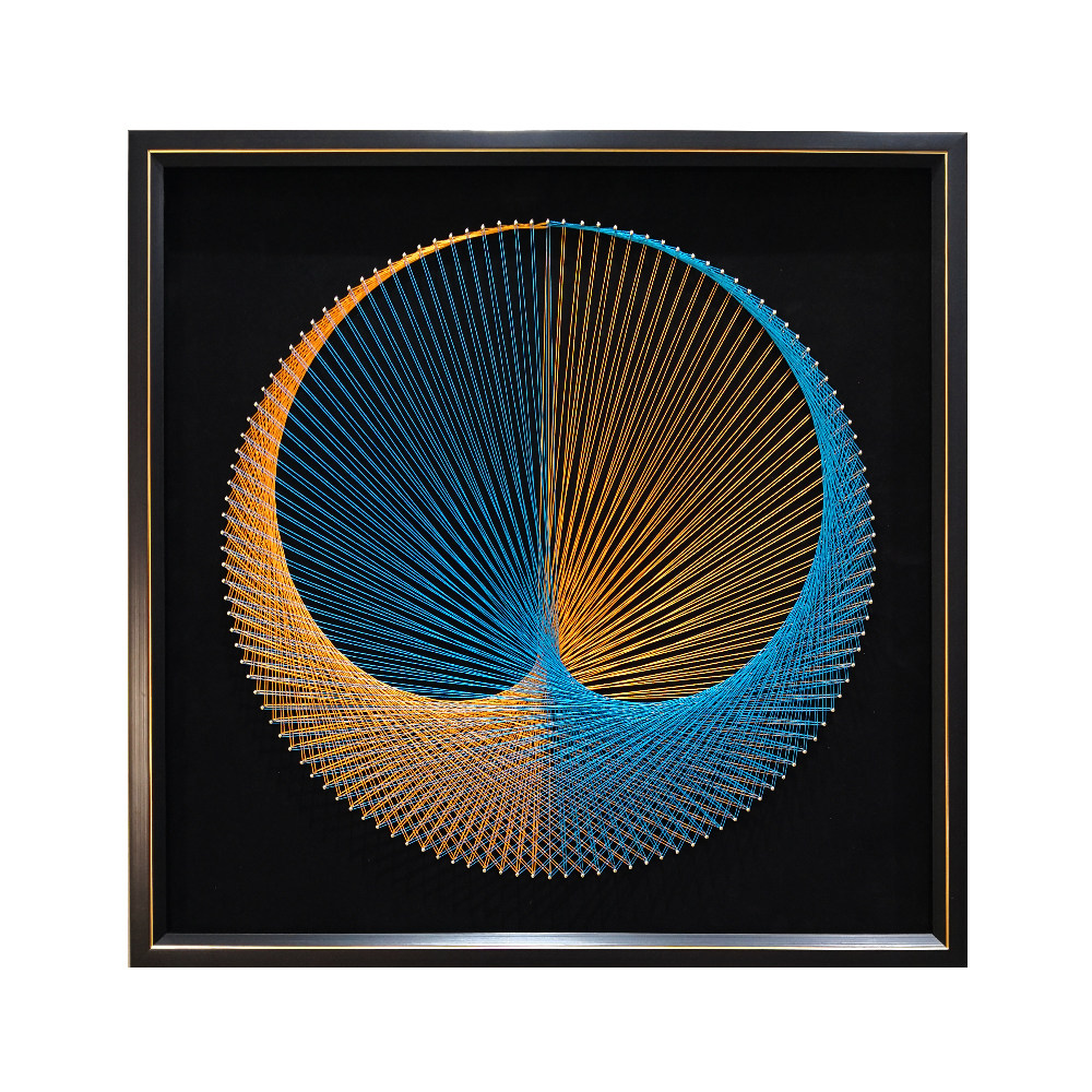 相依绕线画丝线画立体弦丝画diy手工装饰画家居装饰墙饰轻奢简约