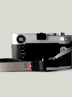 英国潮牌 Hard Graft潮流真皮相机腕带 单反相机手腕带 撞色皮料