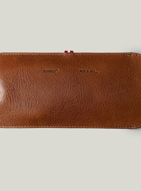 英国潮牌Hard Graft 简洁主义风格 修身眼镜袋 太阳镜 真皮眼镜包