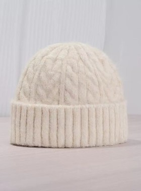 【暖织小标】LM6034 羊毛D针织百搭冷帽 B