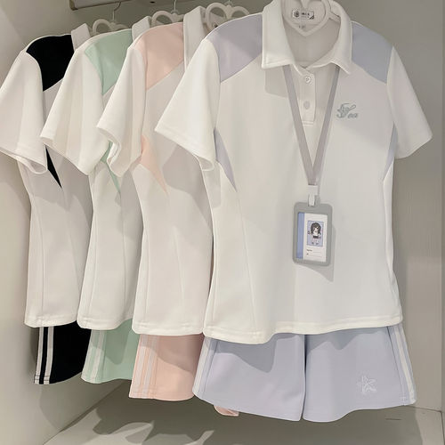 小夏野夏季polo体操服JK显瘦