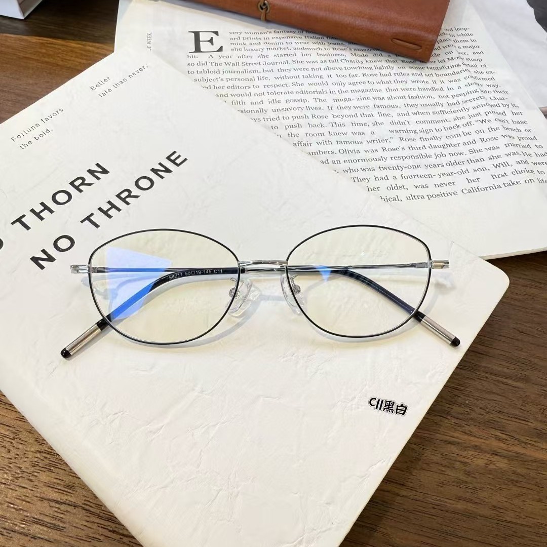 9999卡林同款近视镜复古百搭眼镜架金丝细边眼镜框防蓝光眼镜架