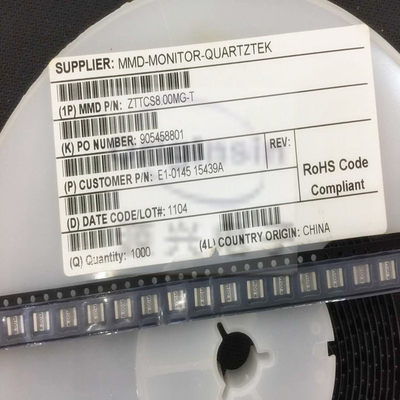 ZTTCS8.00MT 8MHZ 4.1*4.7 贴片陶瓷 陶振三脚8.00MHZ 8.00M