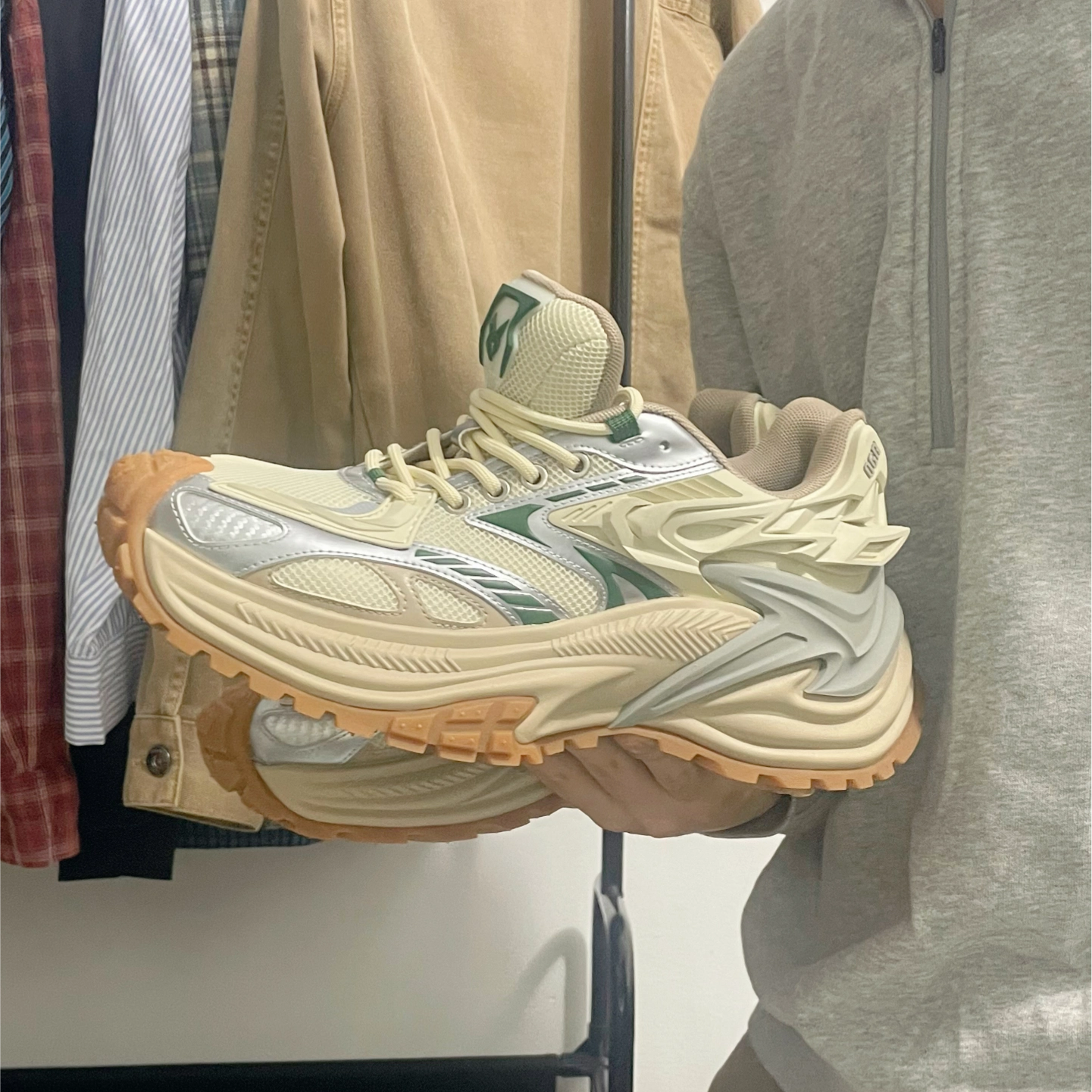 响尾蛇慢跑系列男女跑步鞋休闲耐磨透气百搭增高防滑运动老爹鞋潮