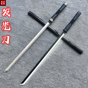 充电发光刀夜光唐横刀木刀带鞘激光剑训练习竹刀儿童玩具木剑道具