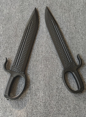 塑胶刀武术咏春刀八斩刀蝴蝶刀表演道具牛耳双刀男孩实战练习刀剑