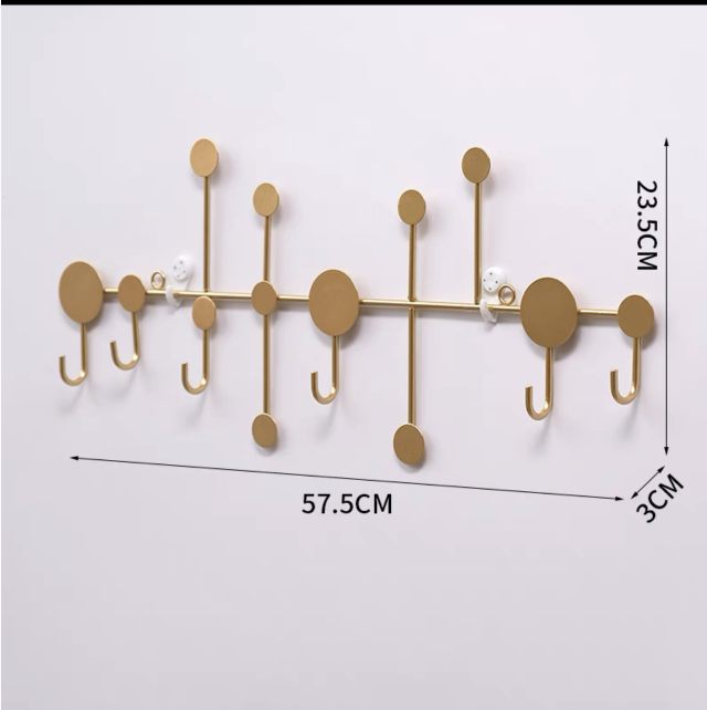 免打孔北欧铁艺试衣间挂衣钩创意玄关墙面钥匙架挂钩墙上装衣帽架