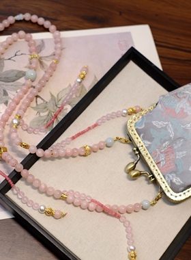 国风超重工流苏手工斜挎链条零钱包女包可拆卸手机包链背背链